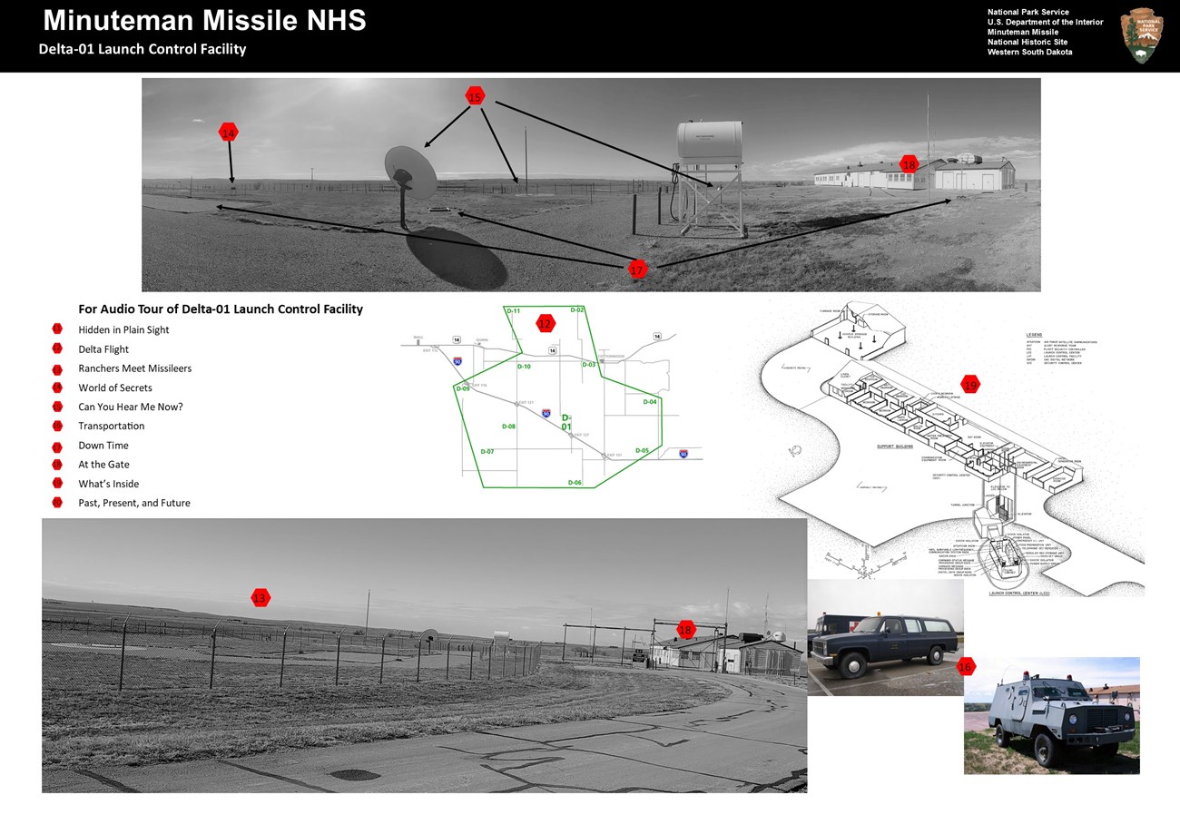 Diagram and pictures of the Delta 01 facility