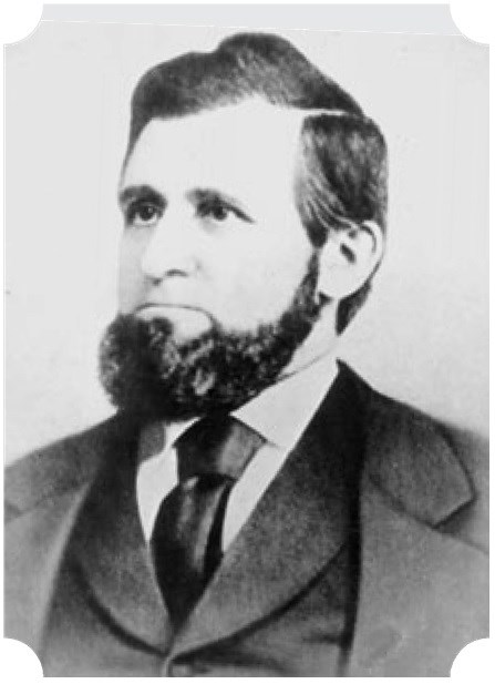 Portrait of Oliver Kelley in period business suit.