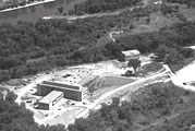An aerial view of the Bureau of Mines (Coldwater) taken in 1959.