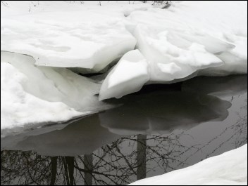 Melting snow