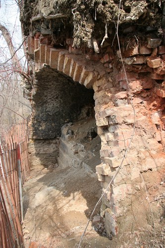 Remnants of a brickyard at Lilydale Regional Park.