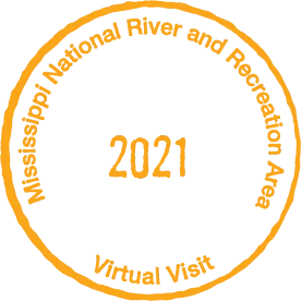 A round stamp for the Mississippi National River and Recreation Area.
