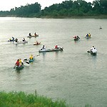 Group canoeing Group canoeing