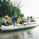 NPS Rangers assisting a party of canoeists