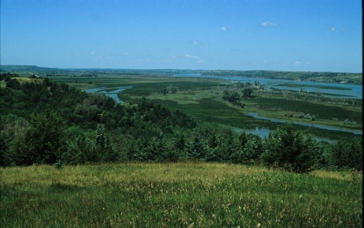 View of the Missouri National Recreational River from Niobrara State Park