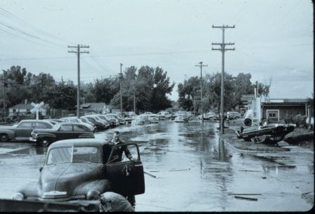 The Missouri River flooded in 1952 before all the Pick-Sloan Plan dams had been completed