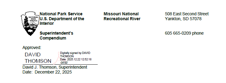David Thomson, Superintendent signature for compendium