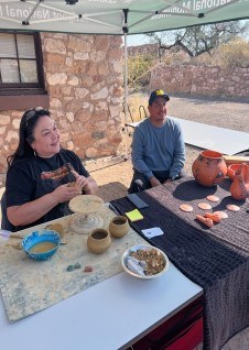 Renee Archambault and her pottery