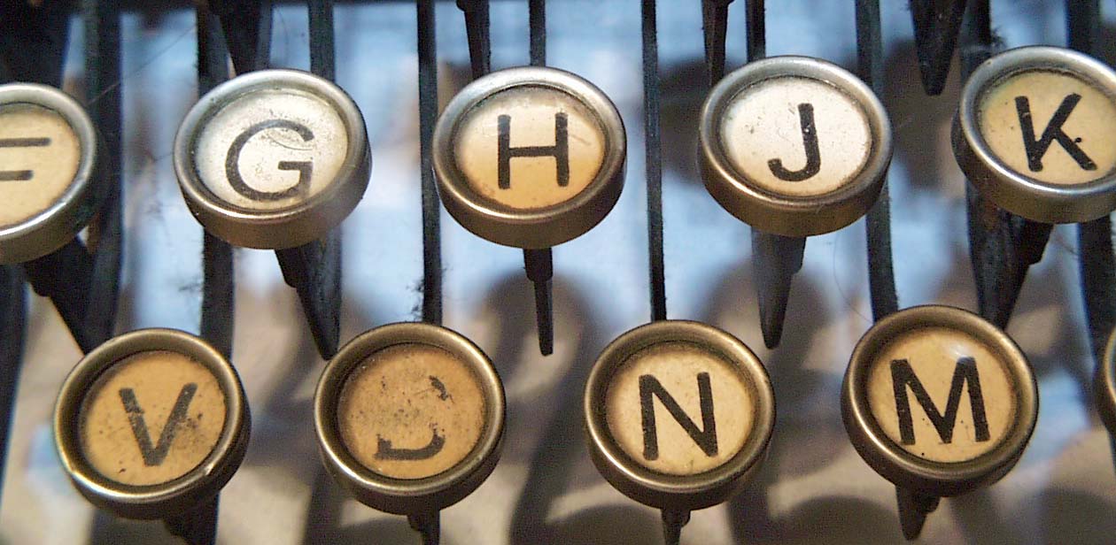 typewriter keys