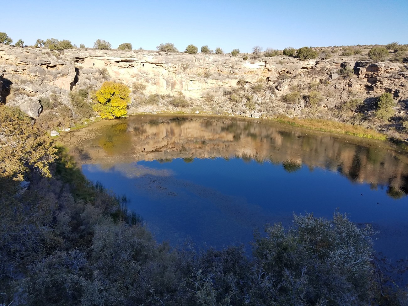 A picture of Montezuma Well