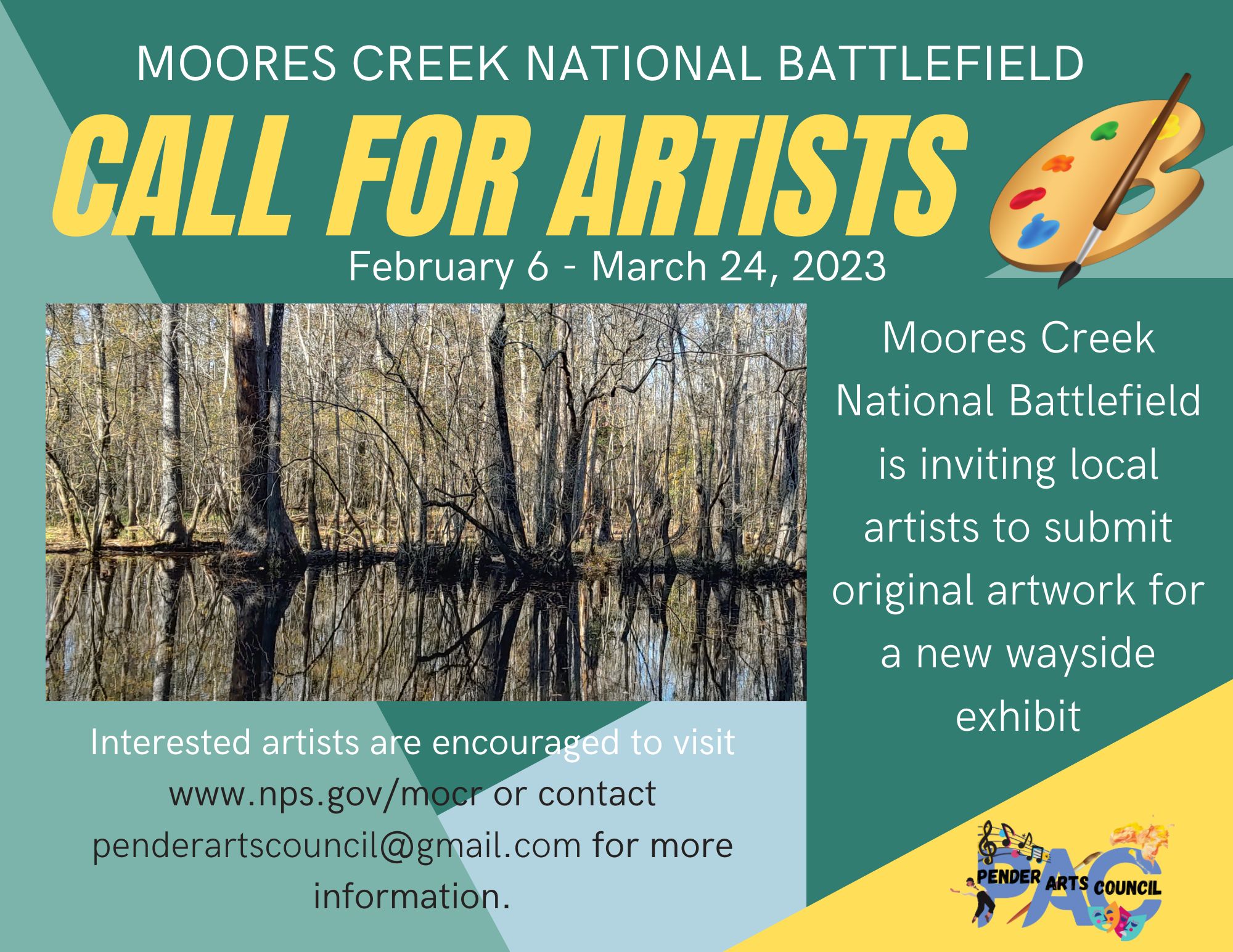 Moores Creek National Battlefield Call for Art Moores Creek National