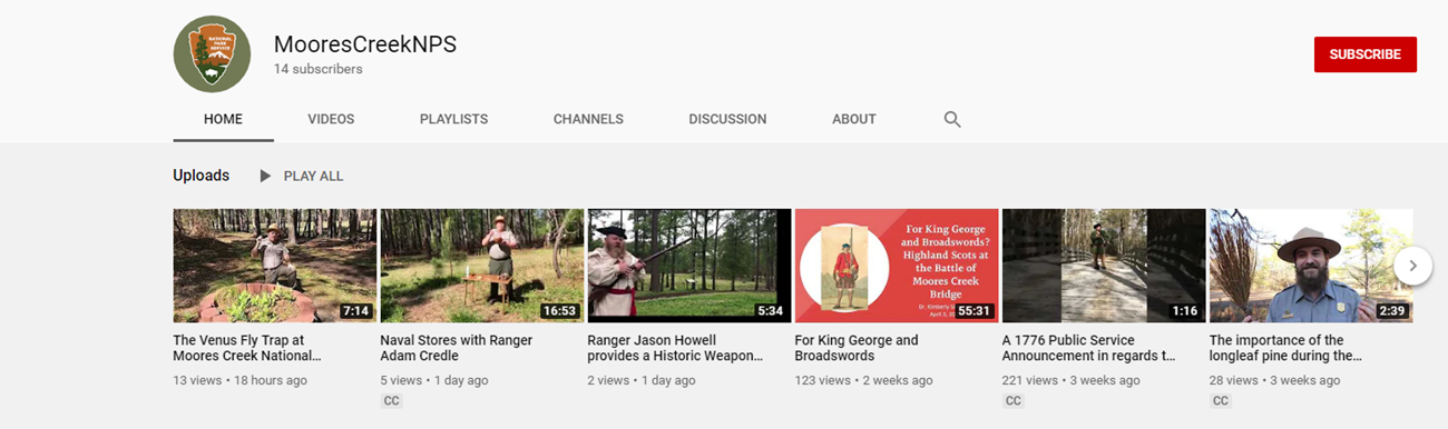 Picture with six smaller pictures, video length times, white background