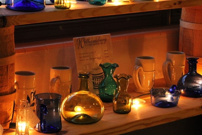 Jamestown Glass in bookstore.