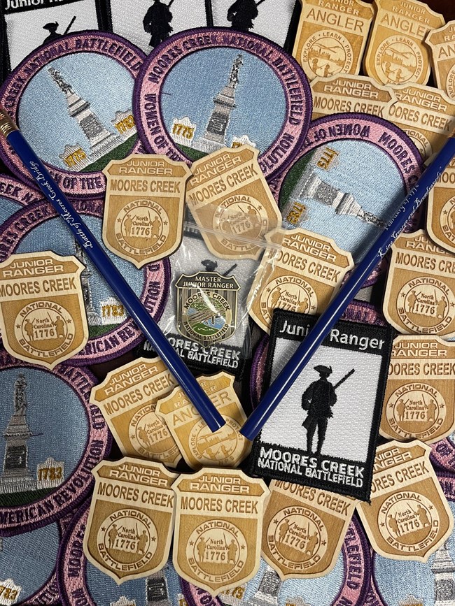 Junior Ranger patches and badges
