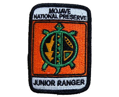 mojave junior ranger patch with desert tortoise design