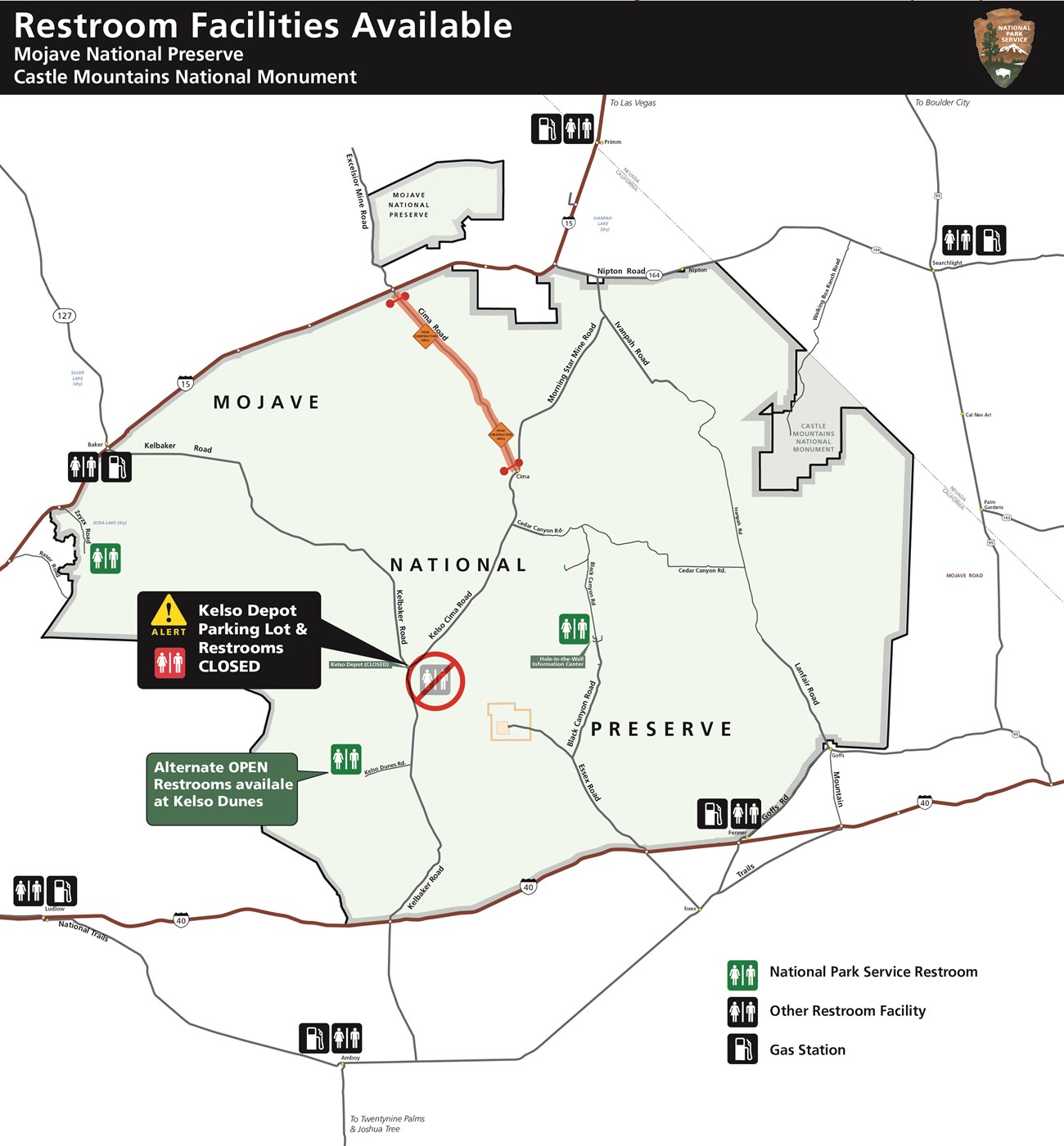 Restroom Map MOJA Nov 2023 - Jan 2024-01 Restroom map of Mojave area.
