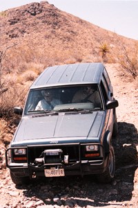 Four-wheel driving at Mojave National Preserve. Four-wheel driving at Mojave National Preserve.