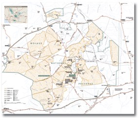 Mojave Desert Trail Map Maps & Brochures - Mojave National Preserve (U.s. National Park Service)