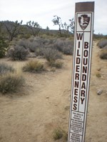 Wilderness Boundary Sign