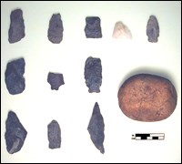 Prehistoric artifacts recovered from the Best Farm at Monocacy National Battlefield Prehistoric artifacts recovered from the Best Farm at Monocacy National Battlefield