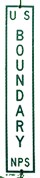 Sign: U.S. Boundary marker