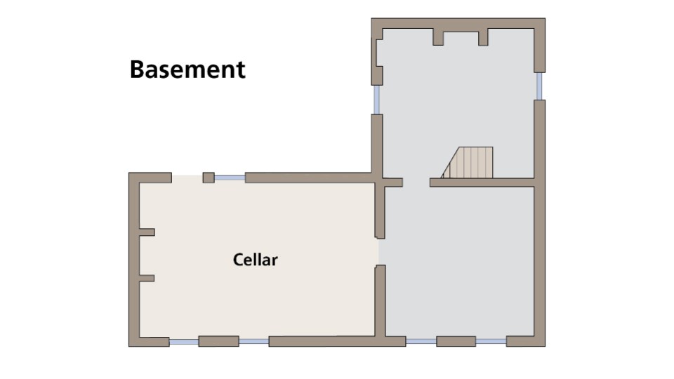 Worthington House Basement Floorplan