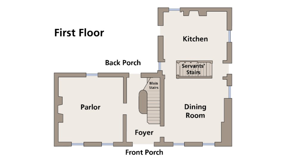 Worthington House First Floor Floorplan