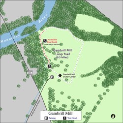 Map: Gambrill Mill trail