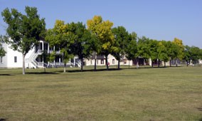 Parade Ground at Fort Laramie, Wyoming.