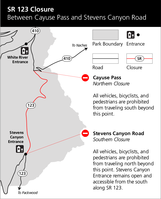 SR 123 Closure Map