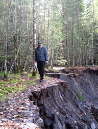 Damage on the Kautz Creek Trail