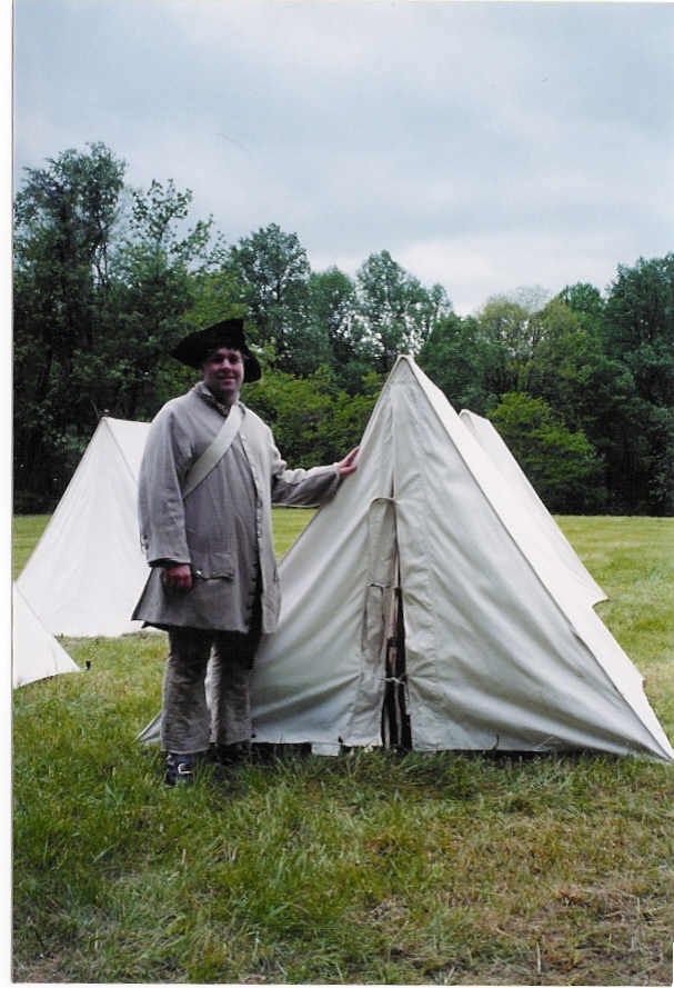 TRT Steve Santucci participating in the Encampment at Jockey Hollow