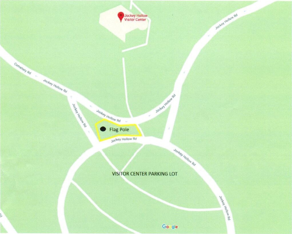 A map detailing an area for demonstrations