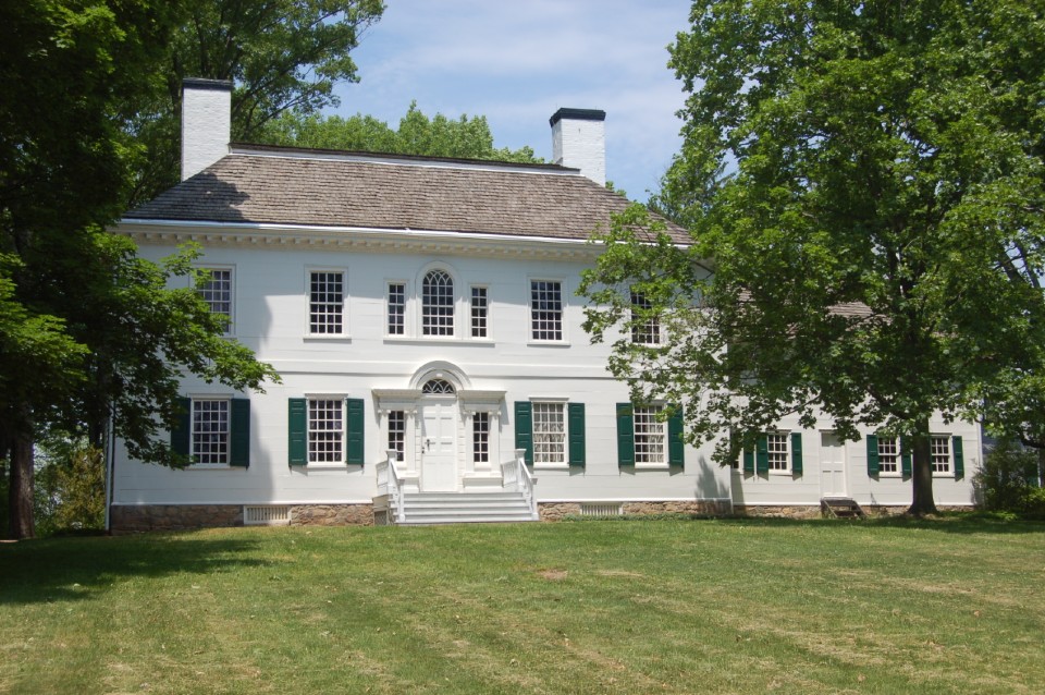 Photograph of the Ford Mansion. The large white house where General Washington spent the winter of 1779/1780