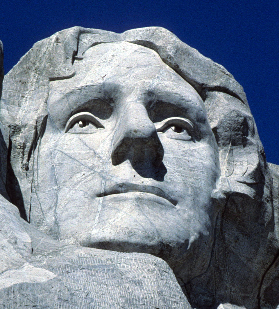 Who are the four faces of Mt. Rushmore?