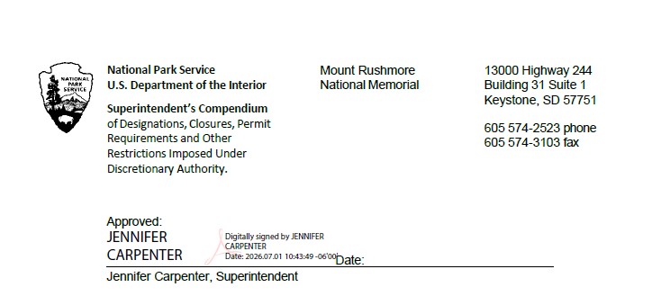 Header page of Superintendent's Compendium with Superintendent Jennifer Carpenter's digital signature.