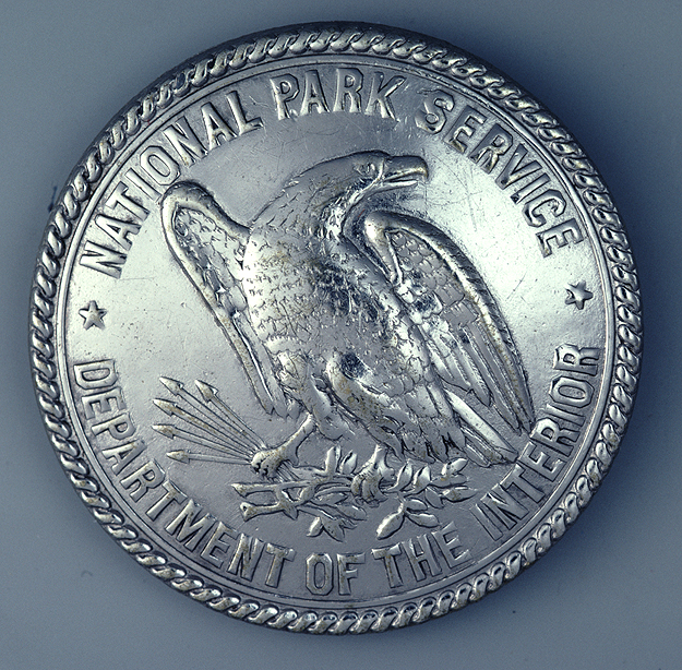 Photo of historic National Park Service badge