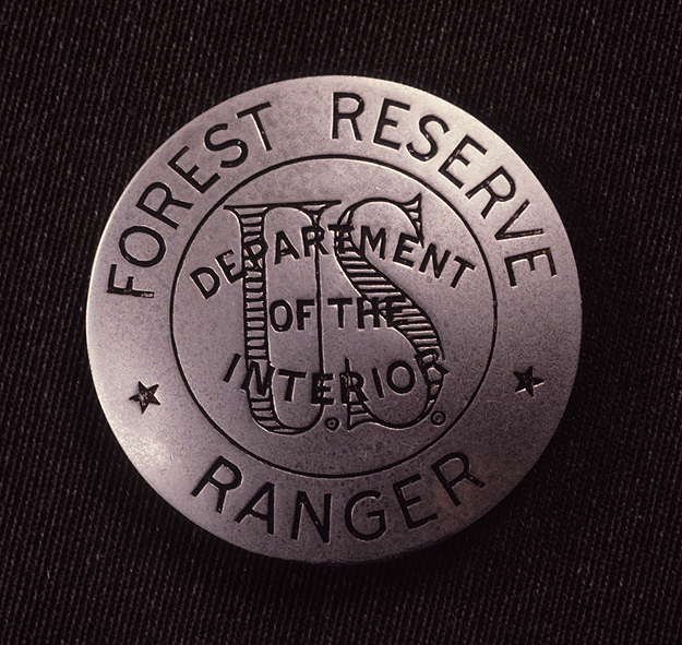 Photo of historic National Park Service badge