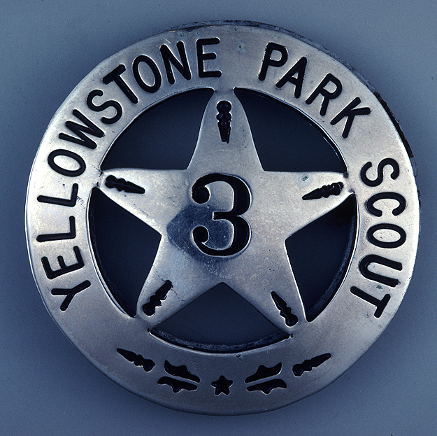 Photo of historic Yellowstone Park Scout Badge