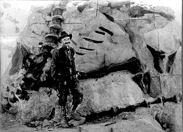Photo of Earl Douglass, paleontologist.  See below for more details.