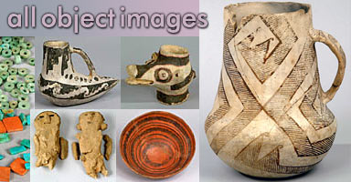 "Image Gallery" - photo-montage of various Chacoan artifacts represented in the collection