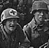 US Soldiers Display a Captured Nazi Flag - NARA 28-1187a