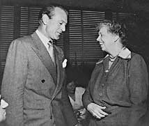 Eleanor Roosevelt and Gary Cooper, 1950