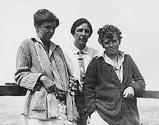 ER, Marian Dickerman, and Nancy Cook in Campobello, 1926