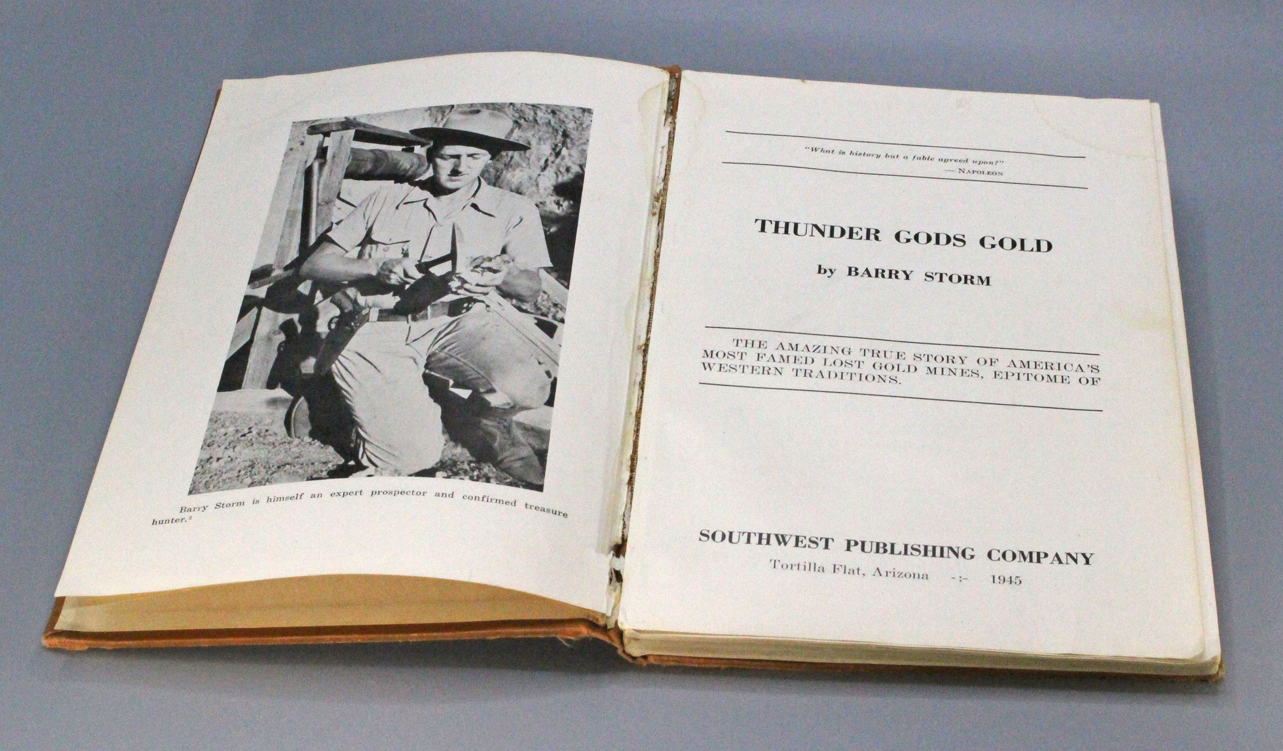 Backpacker at Thunder Gods Gold Book
