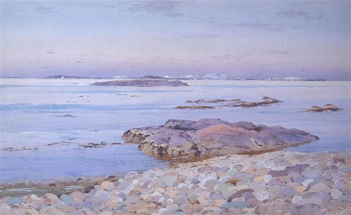 Image of painting titled Rocky Coast Scene