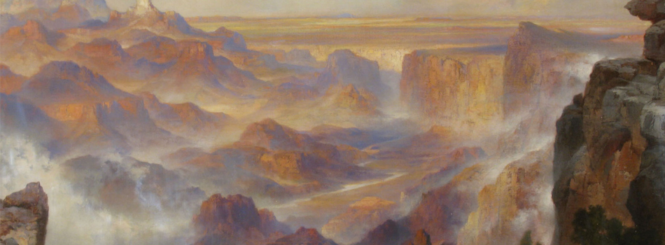 Image of painting titled (Grand Canyon Scene at Eastern End of Canyon)