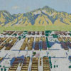 Image of painting titled Manzanar Woodblock 