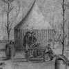 Image of drawing titled Camp Cooking,  Wolf Run Shoal