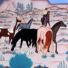Image of painting titled Men and Boys Herding Town Horses